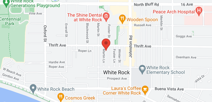 map of 305 1371 FOSTER STREET